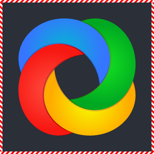 Candy cane border screenshot